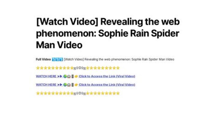 Where To Find Sophia Rain Spider-Man Video: A Comprehensive Guide