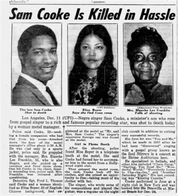 Uncovering The Mysterious Death Of Sam Cooke: Who Pulled The Trigger?
